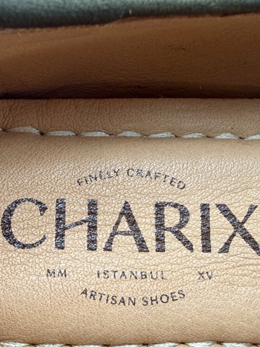 Charix Olive Green Nubuck Leather Slip-On Flats Loafers Women's Size 36 (US 6) - Picture 5 of 5